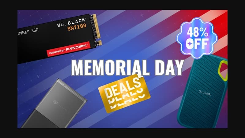 Score Some Early Memorial Day SSD and HDD Deals From SanDisk, Western Digital, and More